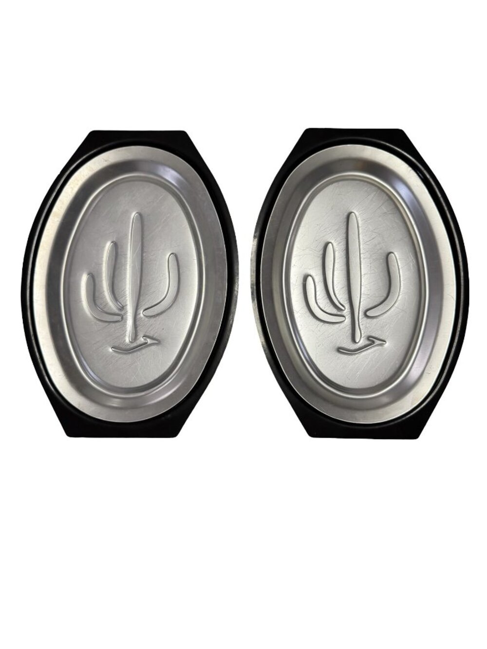 Vintage Nordic Ware Saguaro Cactus Aluminum Trays Set of 2 Mid Century Modern